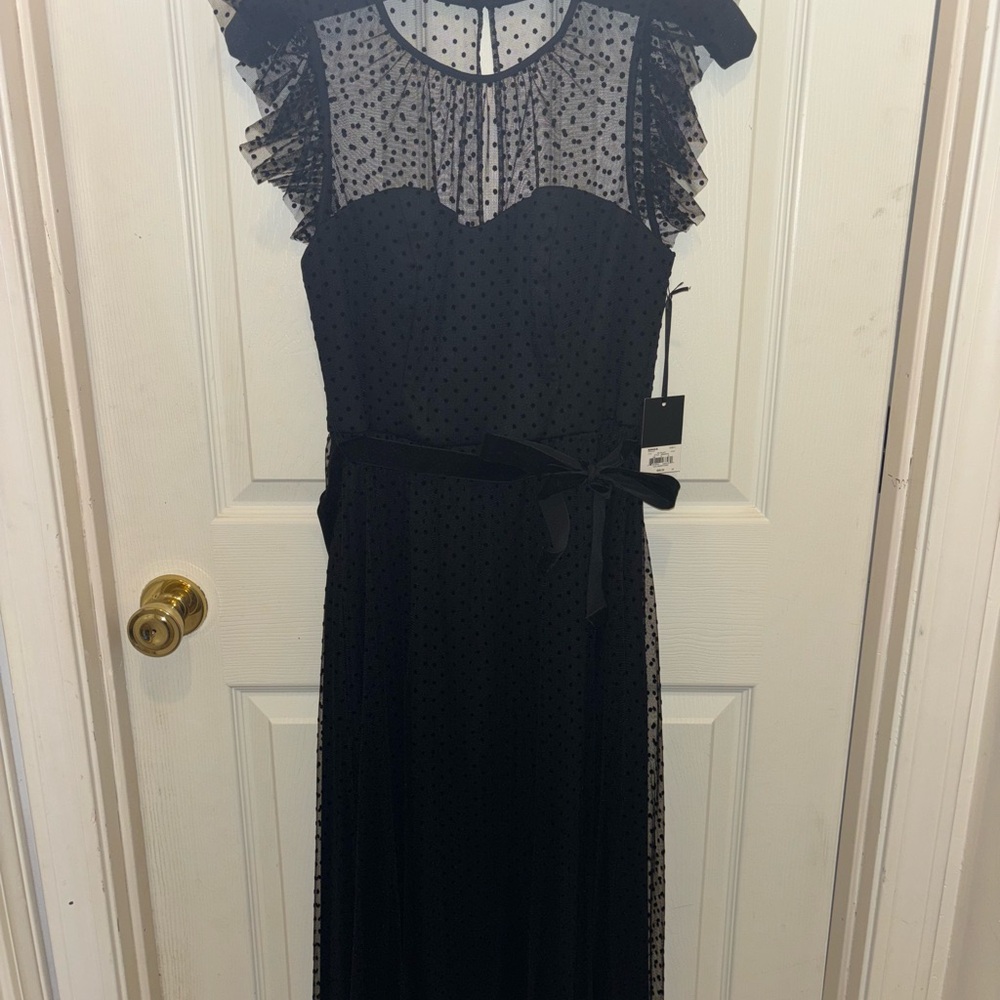 NWT Jason Wu Black Polka Dot Dress